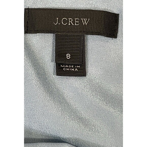 J CREW Silk Paisley Print Multicolored Short Sleeve Flutter Lined Dress. Size: 8 - Picture 7 of 8